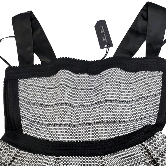 Nordstrom strap black and white dress Honey punch - Picture 3 of 6